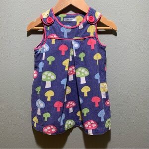 🍄 Baby Boden // Mushroom Pinnie Cord Dress - 12-18 months
